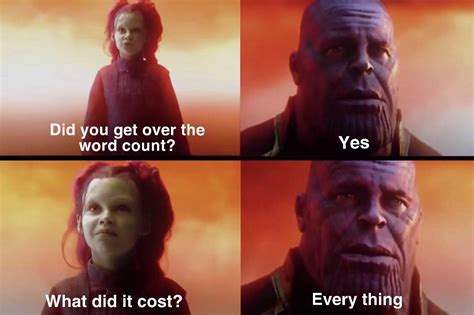 Trying To Hit That Essay Word Count Rmemes