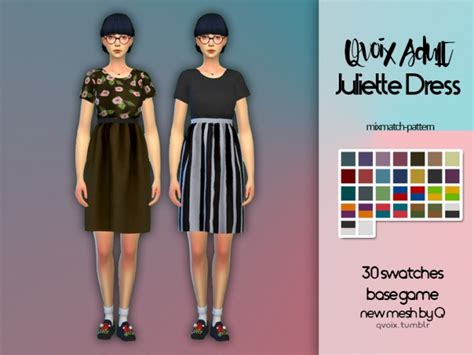 Juliette Dress At Qvoix Escaping Reality Sims 4 Updates