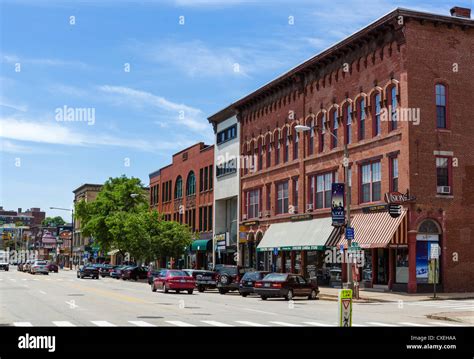 Historic Buildings On Main Street In Downtown Concord New Hampshire
