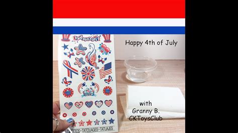 4th Of July Temporary Tattoos Easy Removable Tattoos For