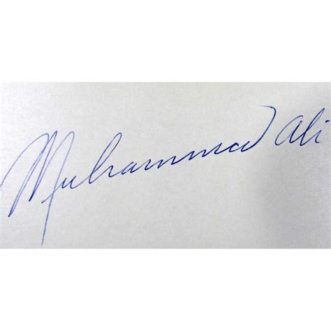 √ Muhammad Ali Signature Value