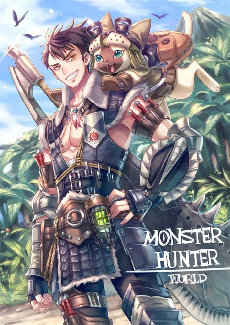 Felyne And Field Team Leader Monster Hunter And More Drawn By