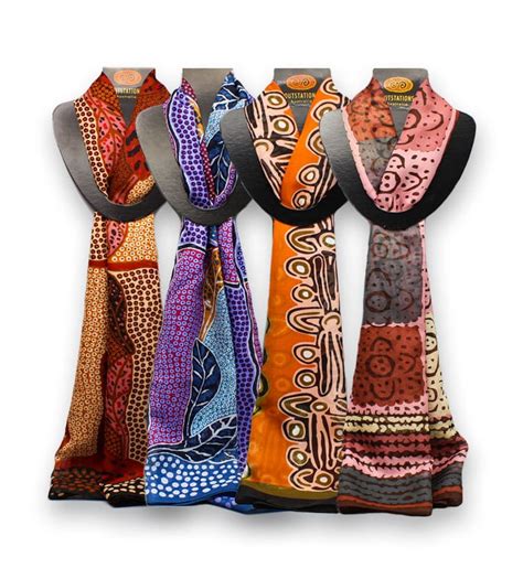 Maybe you would like to learn more about one of these? Outstations Aboriginal Scarf | Australia the Gift ...