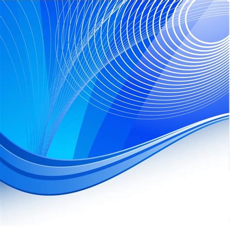 Abstract Background Modern Blue 3d Curves Ornament Vectors Graphic Art