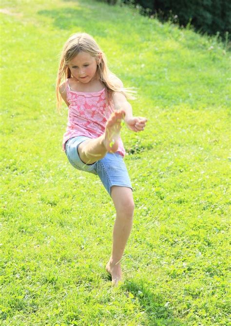 High Kick Stock Image Image Of Girl Kick Concentrate 42630549