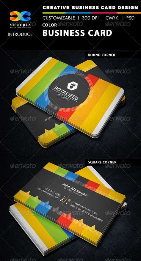 Color Business Card By Axnorpix Graphicriver