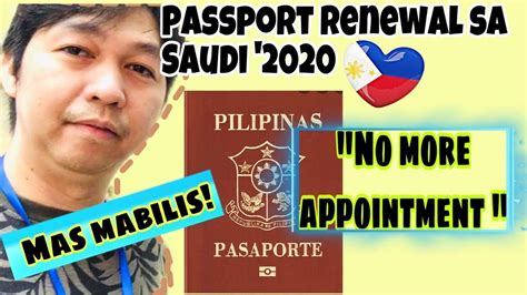 Philippine Passport Renewal In Saudi Arabia No More Appointment More Faster Tamang Proseso