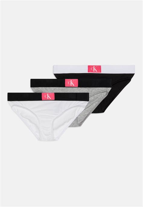 Calvin Klein Underwear 3 Pack Underbukse Whitegrey Heatherblack