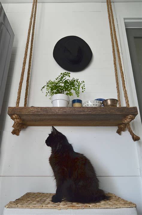 Most of them don't require you to be an amazingly inventive artist to make them too, so those of you who missed out on the creative genes can still make. DIY Hanging Rope Shelf & a Story about a Magic Eraser