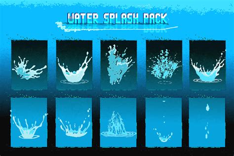 Water Splash Packed 2d Water Unity Asset Store