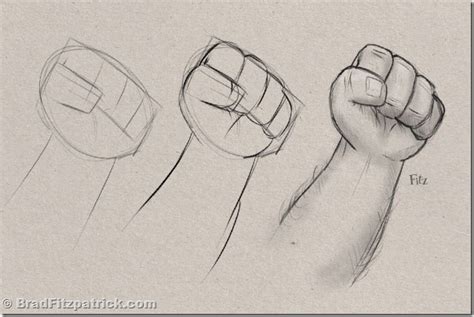 Clenched Fist Drawing At Explore Collection Of
