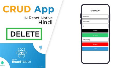 Crud App Using Firebase In React Native Delete Data In