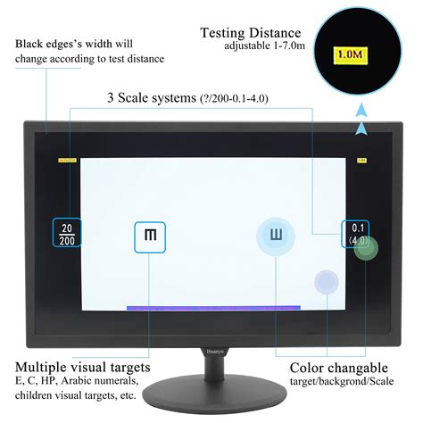 Huanyu Visual Acuity Chart Digital 215inch Lcd Electronic Optical Eye