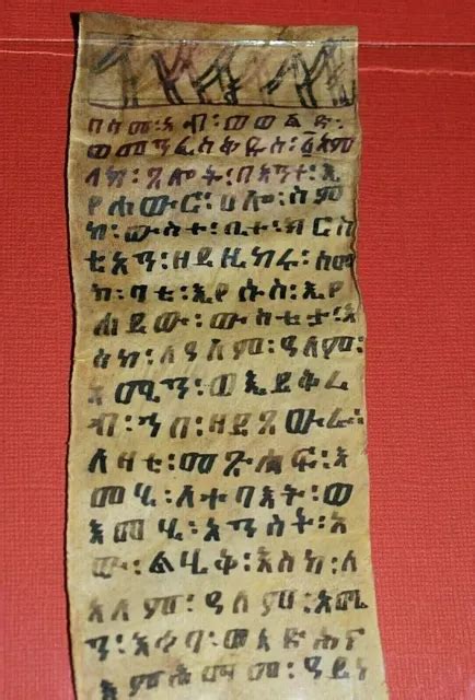 antique ethiopian coptic christian ge ez vellum healing scroll ethiopia africa 225 00 picclick