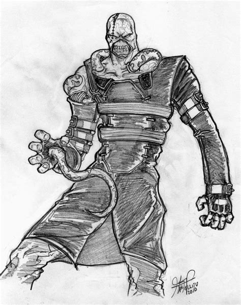 Resident Evil Nemesis Sketch By Darknightsad On Deviantart