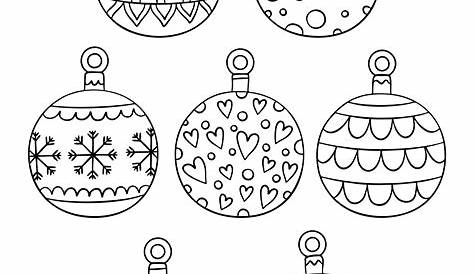 Printable Christmas Ornaments To Color - Printable World Holiday