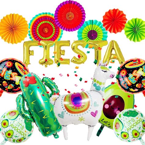Laventy Set Of 14 Llama Balloons Mexican Party Decoration Fiesta Party Decoration