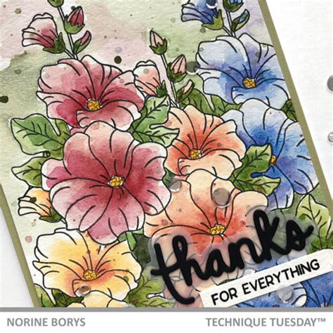 Technique Tuesday Ideas And Inspiration Blog 3 Stamped Watercolor