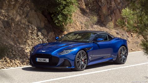 2019 Aston Martin Dbs Superleggera Volante Color Zaffre Blue Front