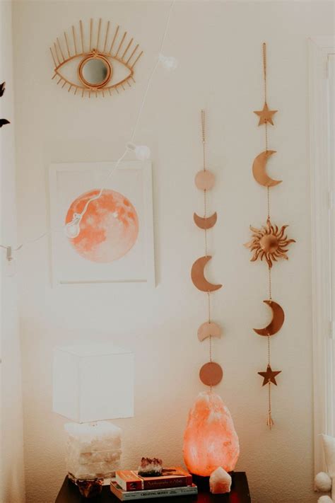 Celestial Wall Hanging Bedroom Vintage Witch Bedrooms Pastel Room