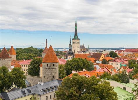 Historical Part Of Tallinn Estonia Stock Image Image Of Town