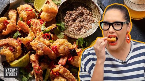 The CRISPIEST Sichuan Salt Pepper Shrimp Marion S Kitchen YouTube