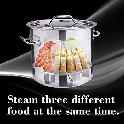 Arc 52qt Stainless Steel Steamer Pot Tamale Steamer Pot With Divider