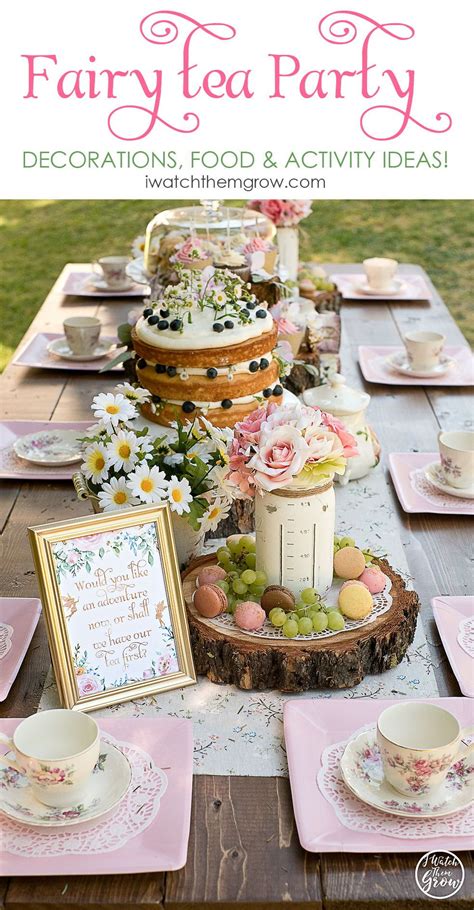 Fairy Tea Party Ideas Fairy Tea Parties Kids Tea Party Tea Party