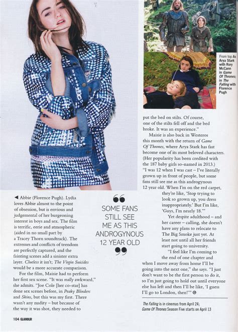 Maisie Williams Glamour Magazine Uk May 2015 Issue • Celebmafia