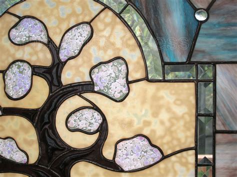 Stained Glass Window Tree Of Life Stain Glass Panel Free Etsy Israel
