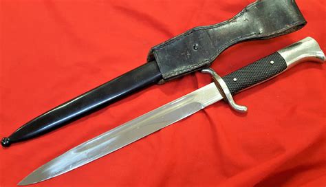 Rare Nazi Marked Ww2 German Firemans Dagger Parade Bayonet By