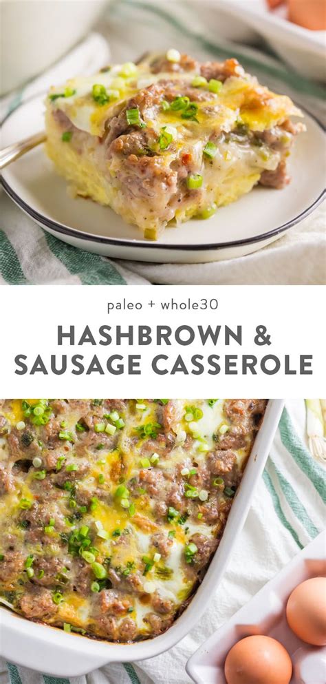 Hash Brown And Sausage Whole30 Breakfast Casserole Artofit