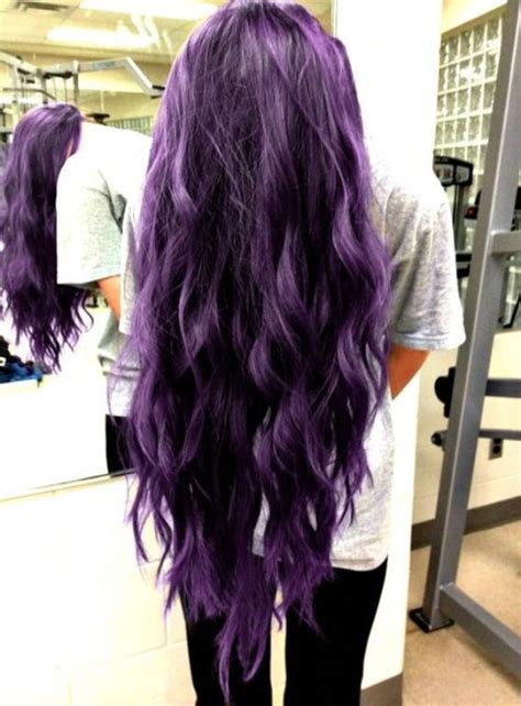 43 Amazing Dark Purple Hair Balayageombreviolet Style