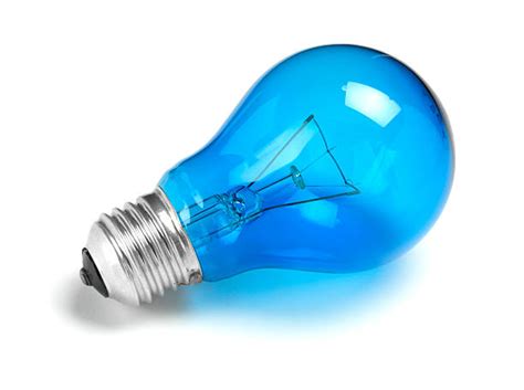 Blue Light Bulb Isolated Stock Photos Pictures And Royalty Free Images