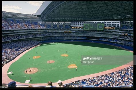 A General View Of The Skydome During A Toronto Blue Jays Game In