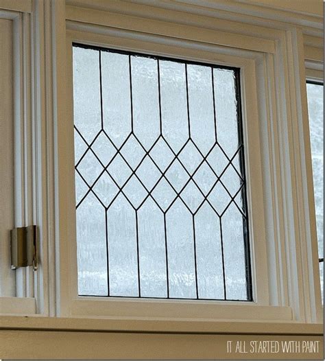 Remodelaholic How To Diy Faux Leaded Glass Windows Painting On Glass