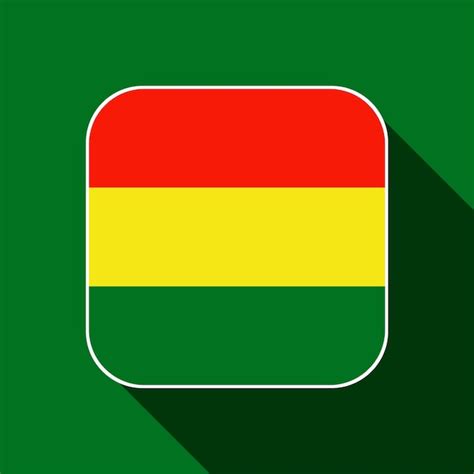 Premium Vector Bolivia Flag Official Colors Vector Illustration