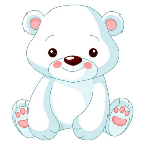 Cartoon Cute Polar Bear Png Clip Art Library