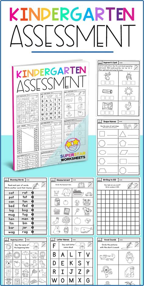 Print This Free Kindergarten Assessment Pack To Use As End Of The Year Testing For Y