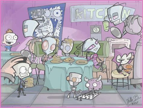 Waffle Party By Stellab On Deviantart Invader Zim Characters
