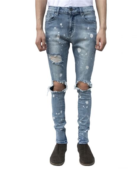 Ripped Jeans For Men Slim Ripped Jeans Urkoolwear