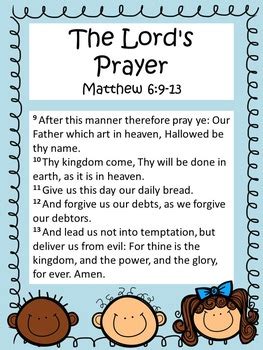 From wikimedia commons, the free media repository. The Lord's Prayer Printable Poster by Heather Barber | TpT