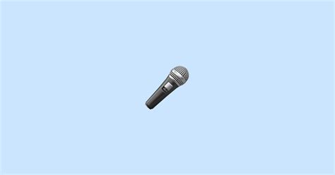 🎤 Microphone Emoji Meaning