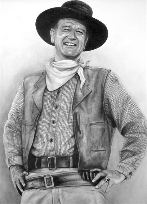 A Drawing Of A Man Wearing A Cowboy Hat And Holding His Hands On His Hips