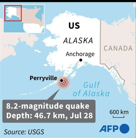 Tsunami Warnung - Erdbeben der Stärke 8,2 vor der Halbinsel Alaska
