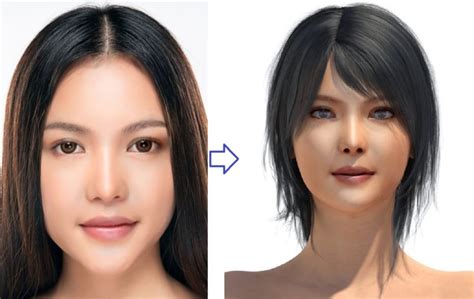 face transferで画像から3dフィギュアの顔を作る 応用編