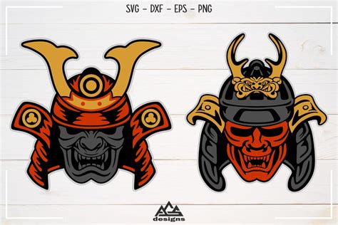 Japanese Shogun Samurai Mask Svg Design 427159 Cut Files Design