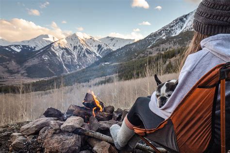 Early season campfire with a view at Twin Lakes Colorado #nature #