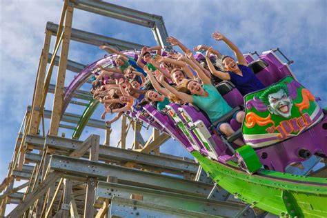 Take A Ride On The All New Joker Roller Coaster At Six Flags