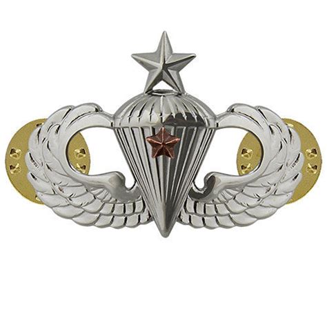 Army Mirror Finish Senior Combat Parachute First Award Badge Vanguard